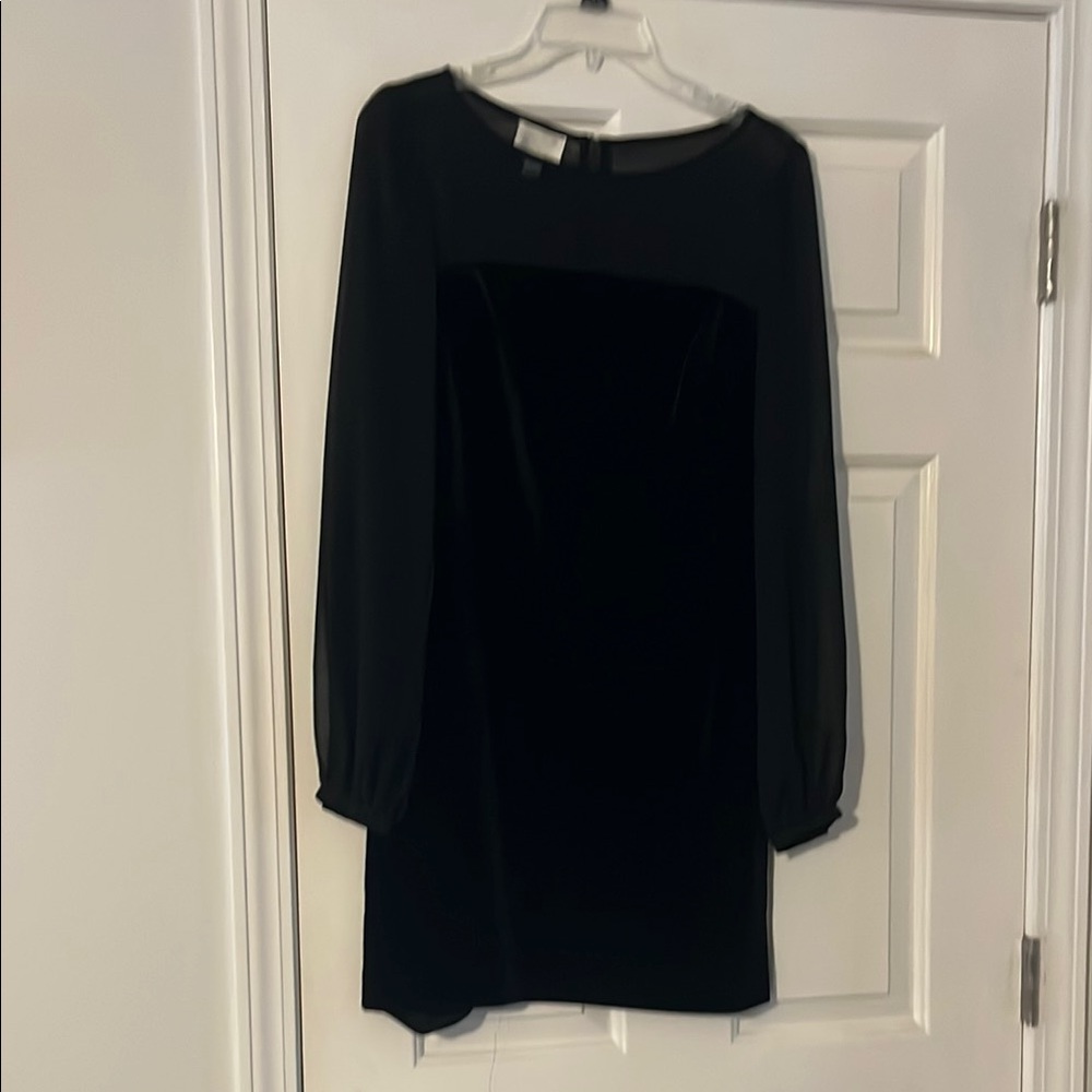 Elegant Black Velvet Dress